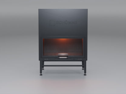 100 cm Flat Open Elevated Fireplace Chamber 