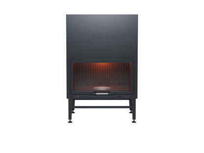 90 cm Flat Open Elevated Fireplace Chamber 