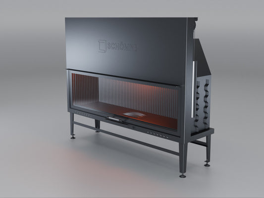 170 cm Flat Open Elevated Fireplace Chamber 