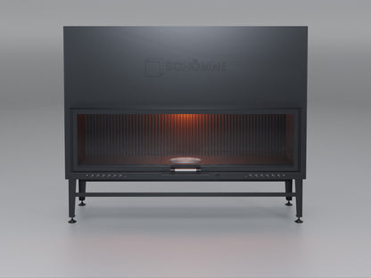 170 cm Flat Open Elevated Fireplace Chamber 