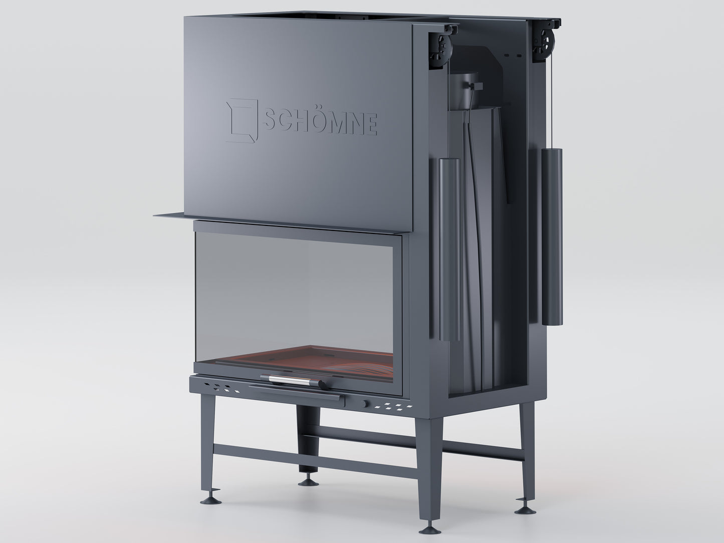 90 cm Epi Elevated Fireplace Chamber 