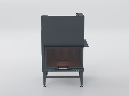 Equilateral Chamber Elevated Fireplace 80X80 