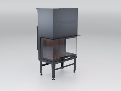 70 cm Fireplace Chamber with Three Sides Glass and Elevator 