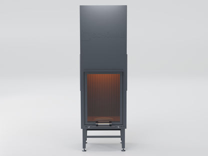 60X80 Cube Chamber Vertical Lift Fireplace 