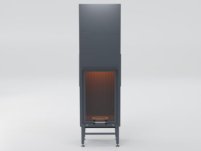 60X90 Cube Chamber Vertical Flat Elevator Fireplace 