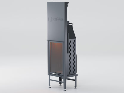 60X90 Cube Chamber Vertical Flat Elevator Fireplace 