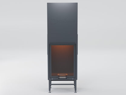 70X90 Cube Chamber Vertical Flat Elevator Fireplace 