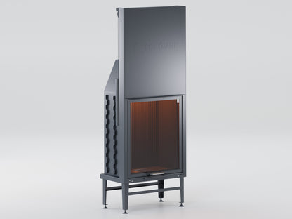 80X90 Cube Chamber Vertical Flat Elevator Fireplace 