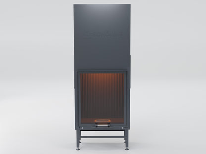 80X90 Cube Chamber Vertical Flat Elevator Fireplace 