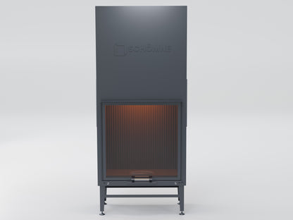 90X90 Cube Chamber Vertical Flat Elevator Fireplace 