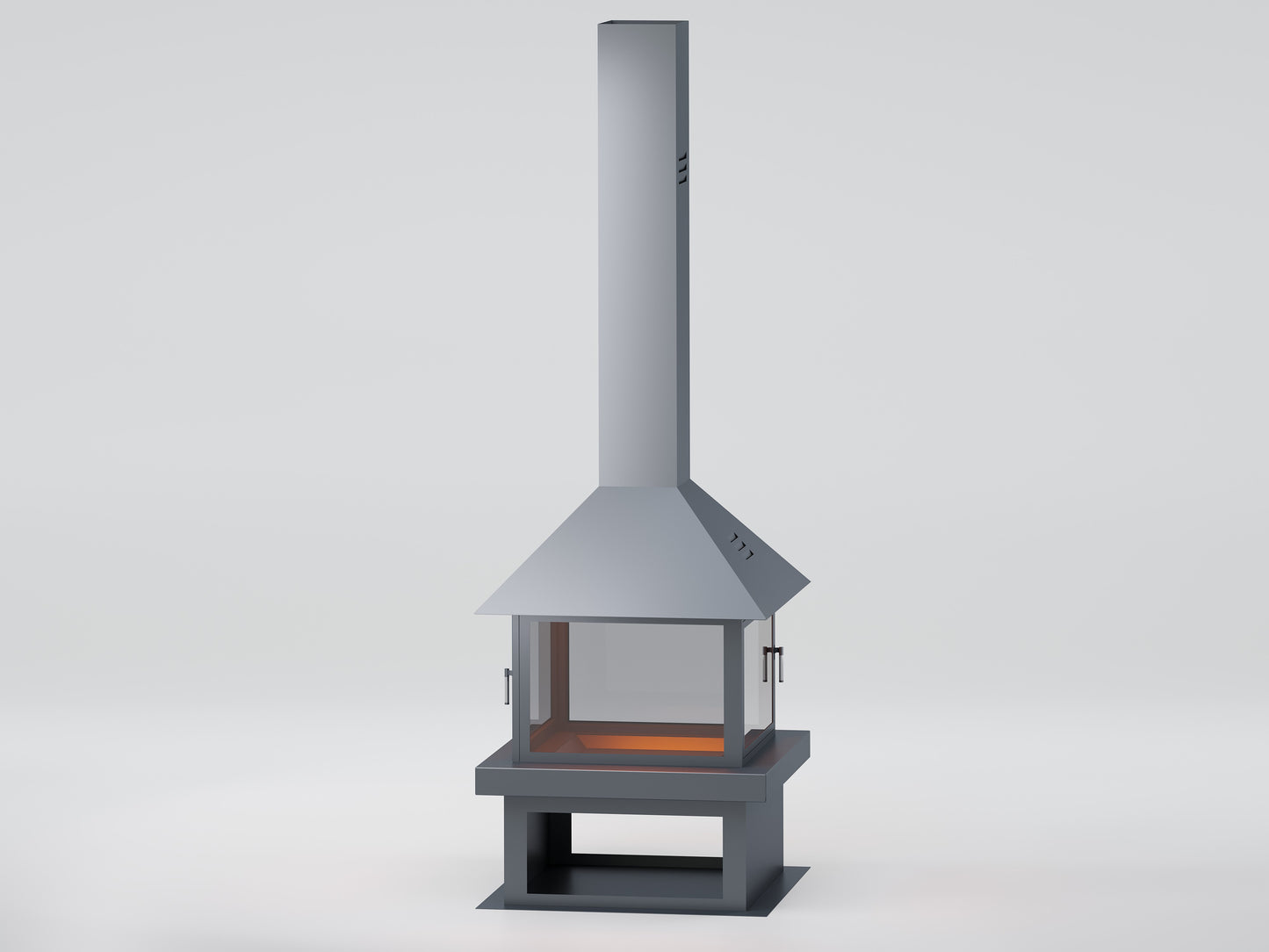 Square Model Medium Fireplace 70X70 