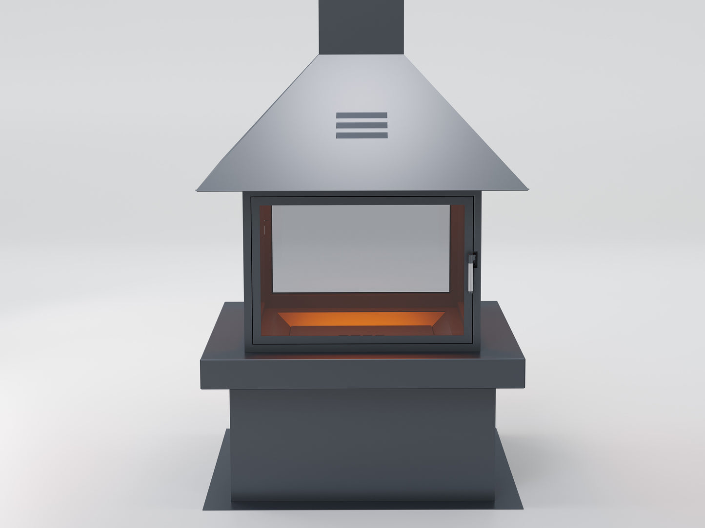 Square Model Medium Fireplace 90X90 