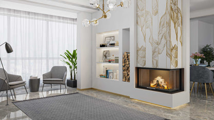 Premium Right Open Elevator Fireplace Inner