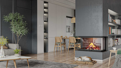 Premium Triple Open Lift Fireplace Inner