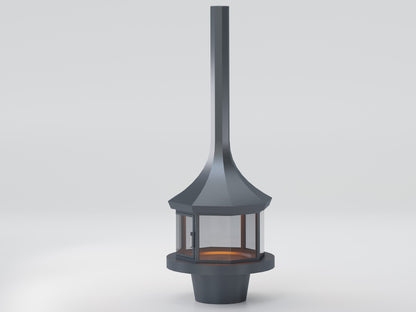 Octagonal Model Medium Fireplace 90X90 