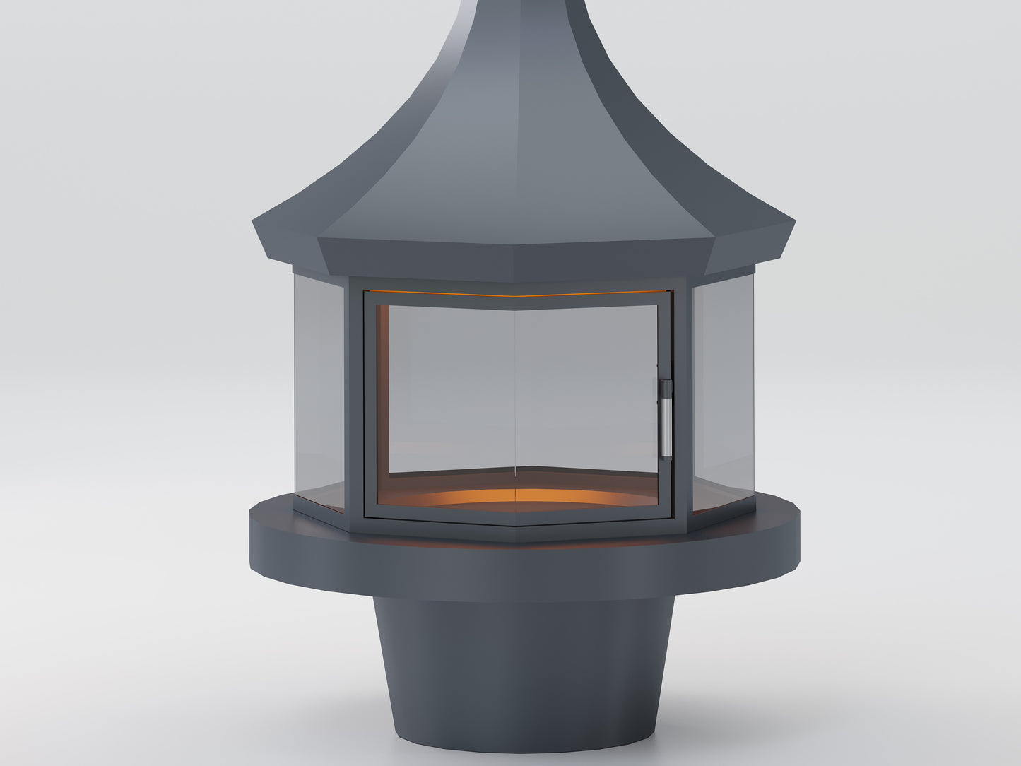 Octagonal Model Medium Fireplace 100X100 