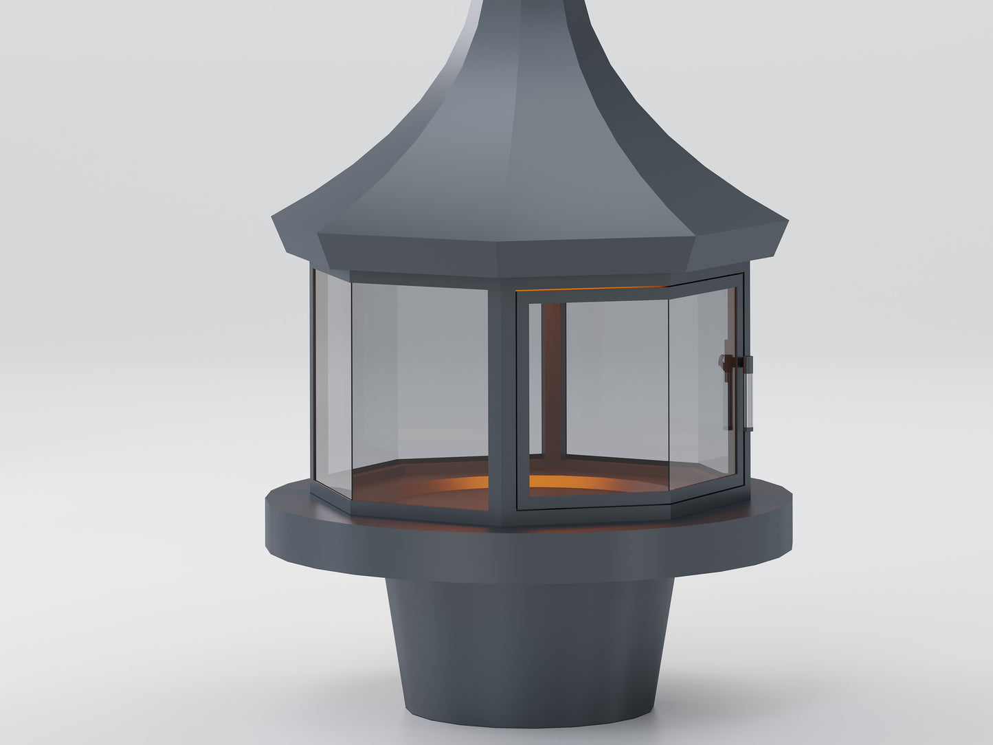 Octagonal Model Medium Fireplace 100X100 