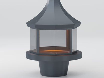 Octagonal Model Medium Fireplace 70X70 