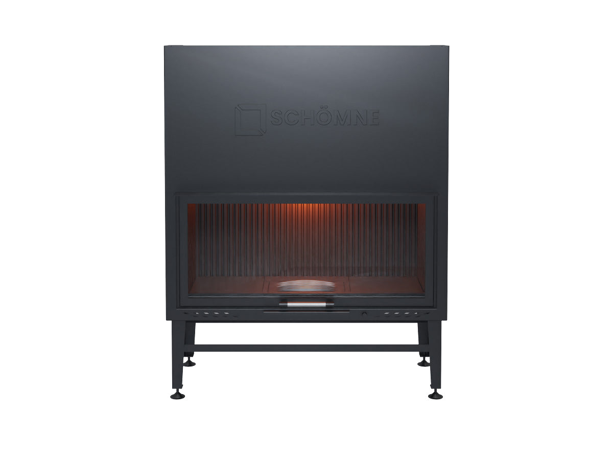 110 cm Flat Open Elevated Fireplace Chamber 