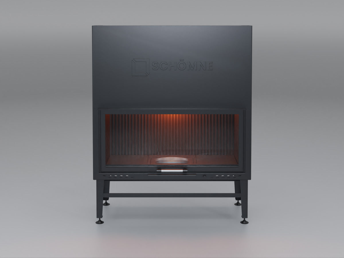 110 cm Flat Open Elevated Fireplace Chamber 