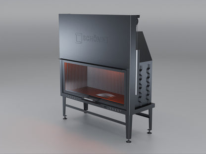 120 cm Flat Open Elevated Fireplace Chamber 