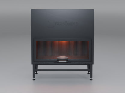 120 cm Flat Open Elevated Fireplace Chamber 