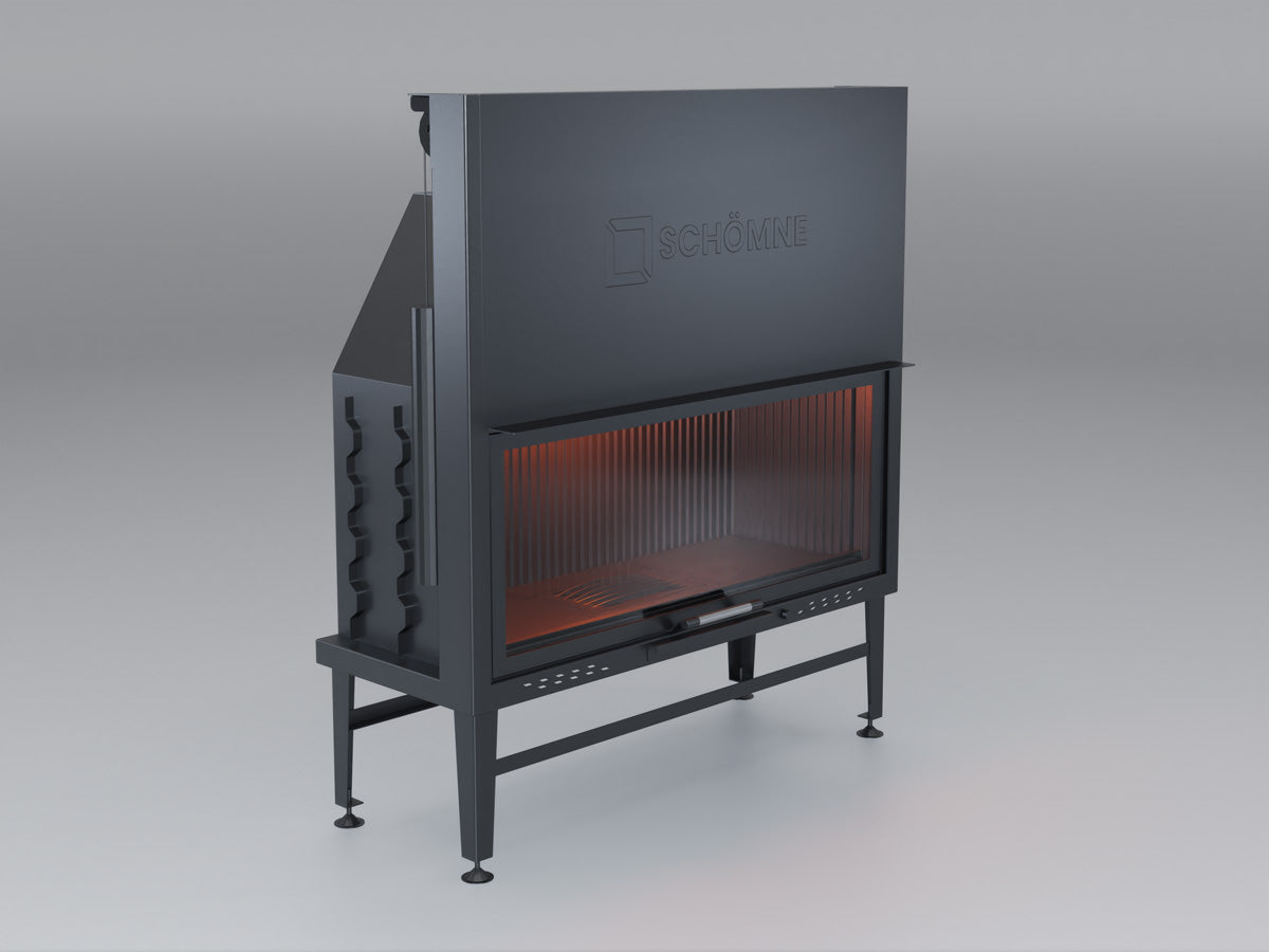 120 cm Flat Open Elevated Fireplace Chamber 