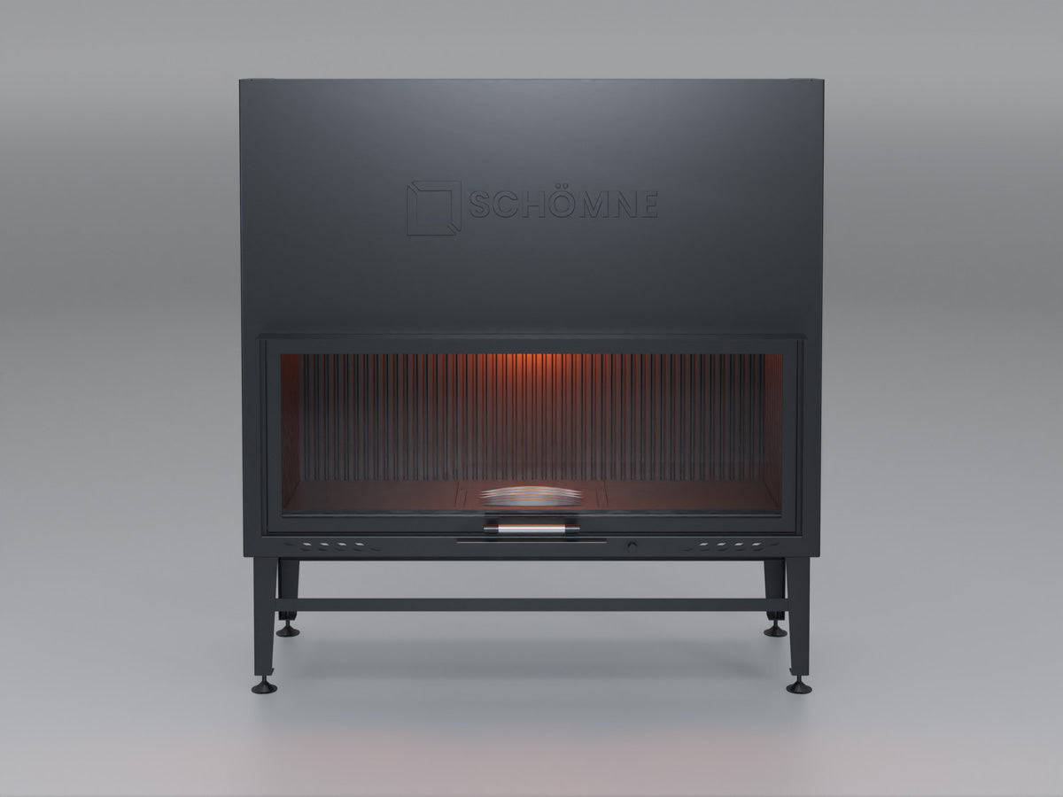 130 cm Flat Open Elevated Fireplace Chamber 