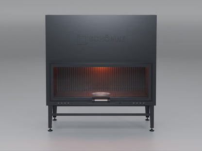 130 cm Flat Open Elevated Fireplace Chamber 