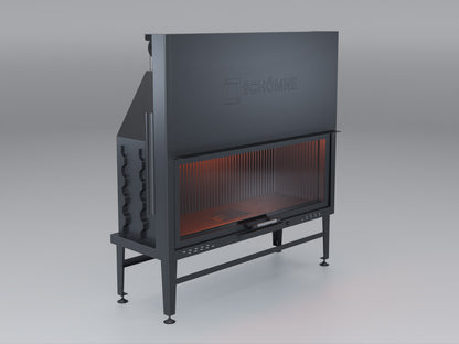 130 cm Flat Open Elevated Fireplace Chamber 