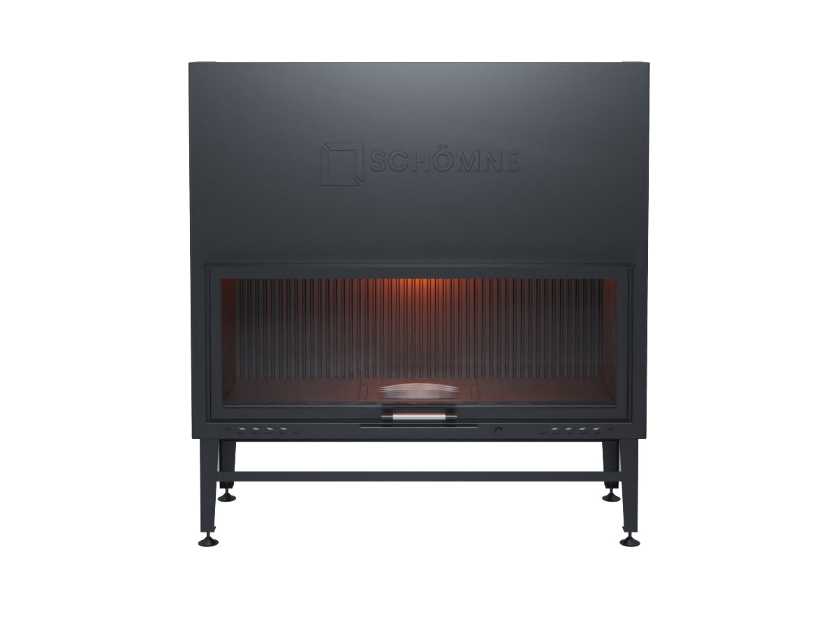 130 cm Flat Open Elevated Fireplace Chamber 