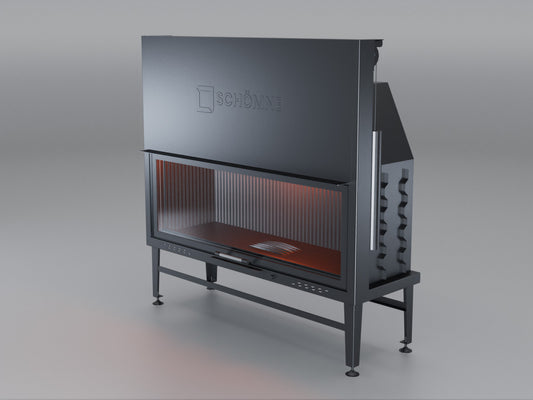 140 cm Flat Open Elevated Fireplace Chamber 