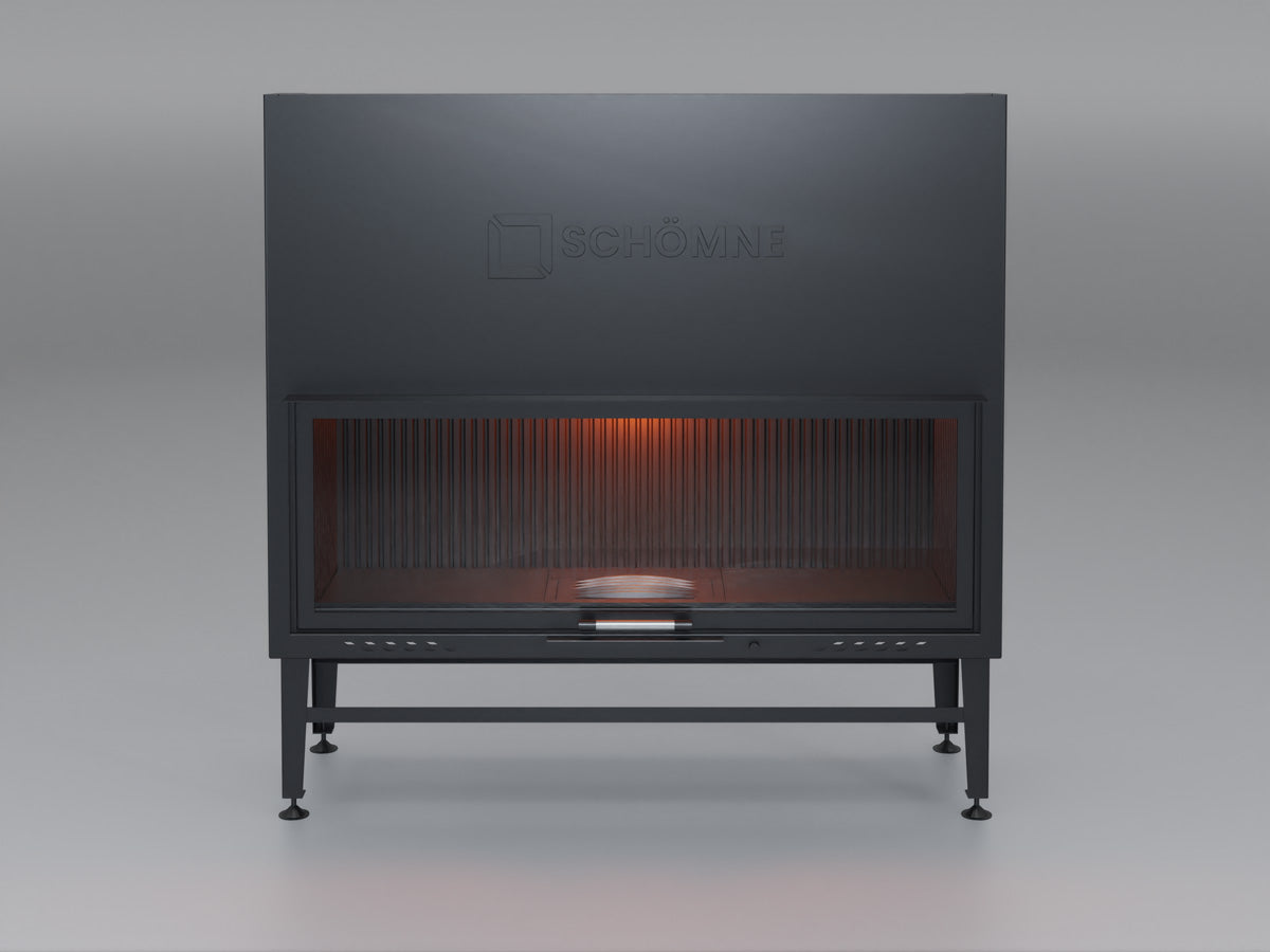 140 cm Flat Open Elevated Fireplace Chamber 