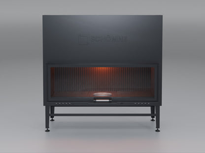 140 cm Flat Open Elevated Fireplace Chamber 