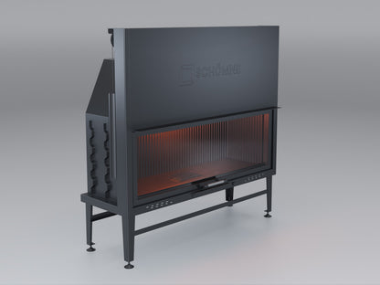 140 cm Flat Open Elevated Fireplace Chamber 