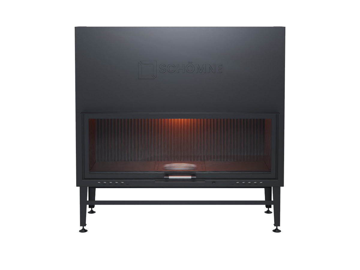 140 cm Flat Open Elevated Fireplace Chamber 