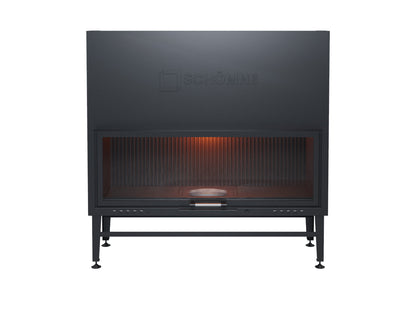 140 cm Flat Open Elevated Fireplace Chamber 