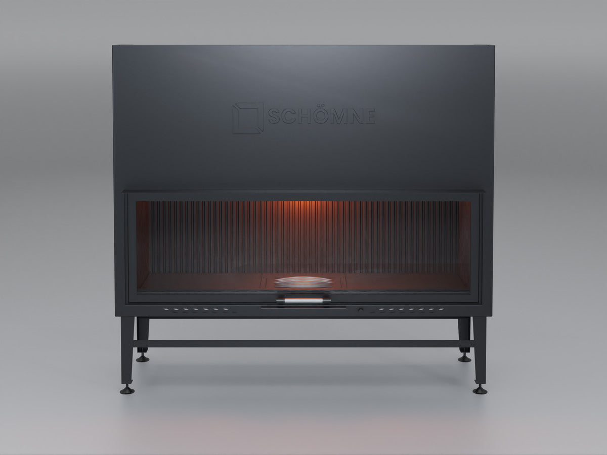 150 cm Flat Open Elevated Fireplace Chamber 