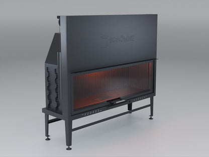 150 cm Flat Open Elevated Fireplace Chamber 