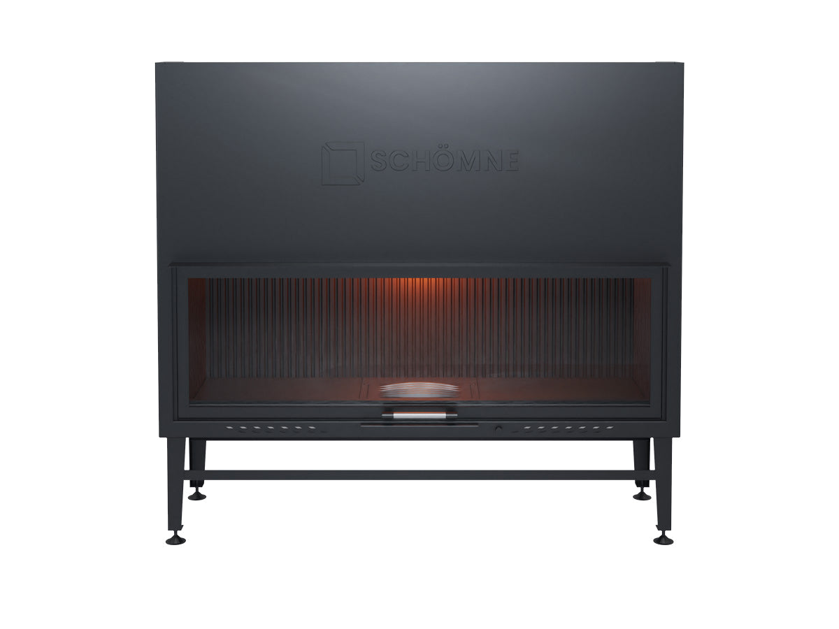 150 cm Flat Open Elevated Fireplace Chamber 