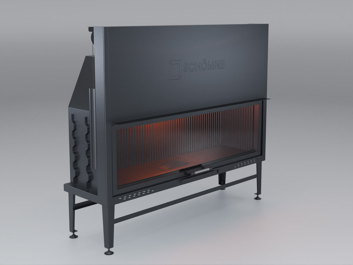 160 cm Flat Open Elevated Fireplace Chamber 