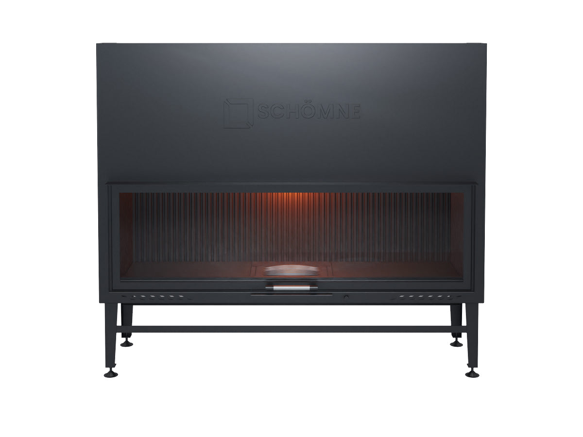 160 cm Flat Open Elevated Fireplace Chamber 