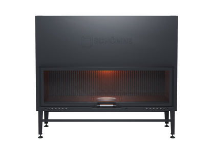 160 cm Flat Open Elevated Fireplace Chamber 