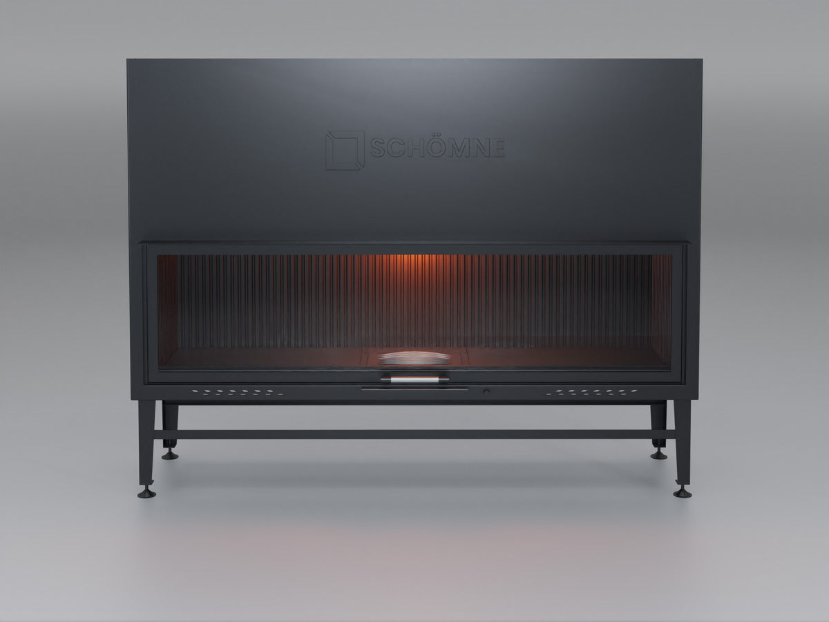 180 cm Flat Open Elevated Fireplace Chamber 