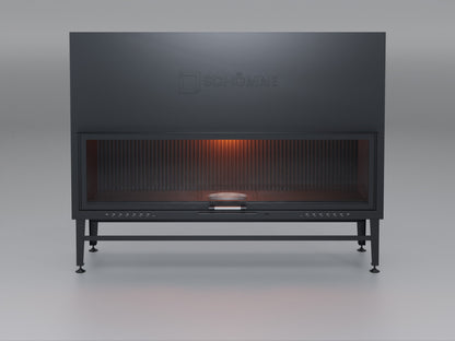 180 cm Flat Open Elevated Fireplace Chamber 