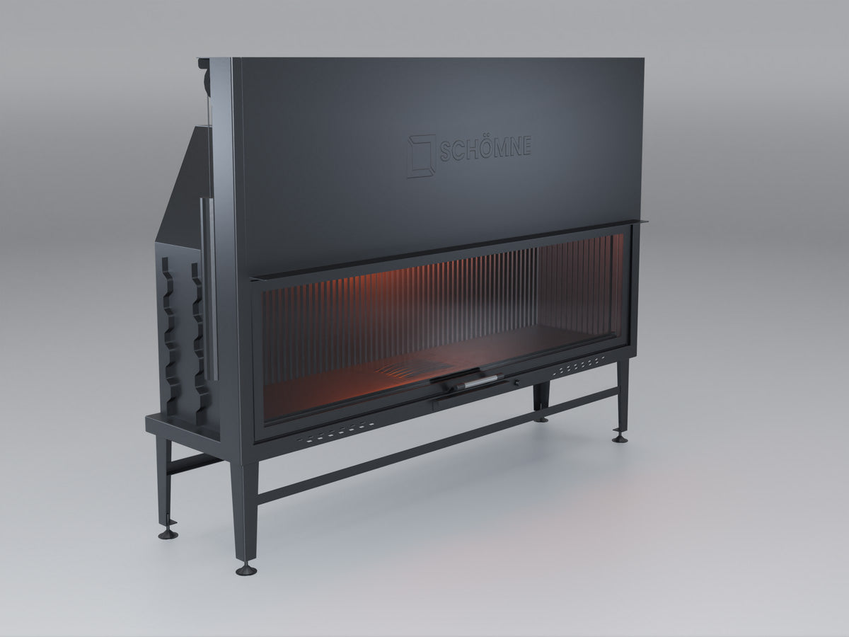 180 cm Flat Open Elevated Fireplace Chamber 