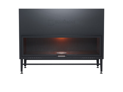 180 cm Flat Open Elevated Fireplace Chamber 