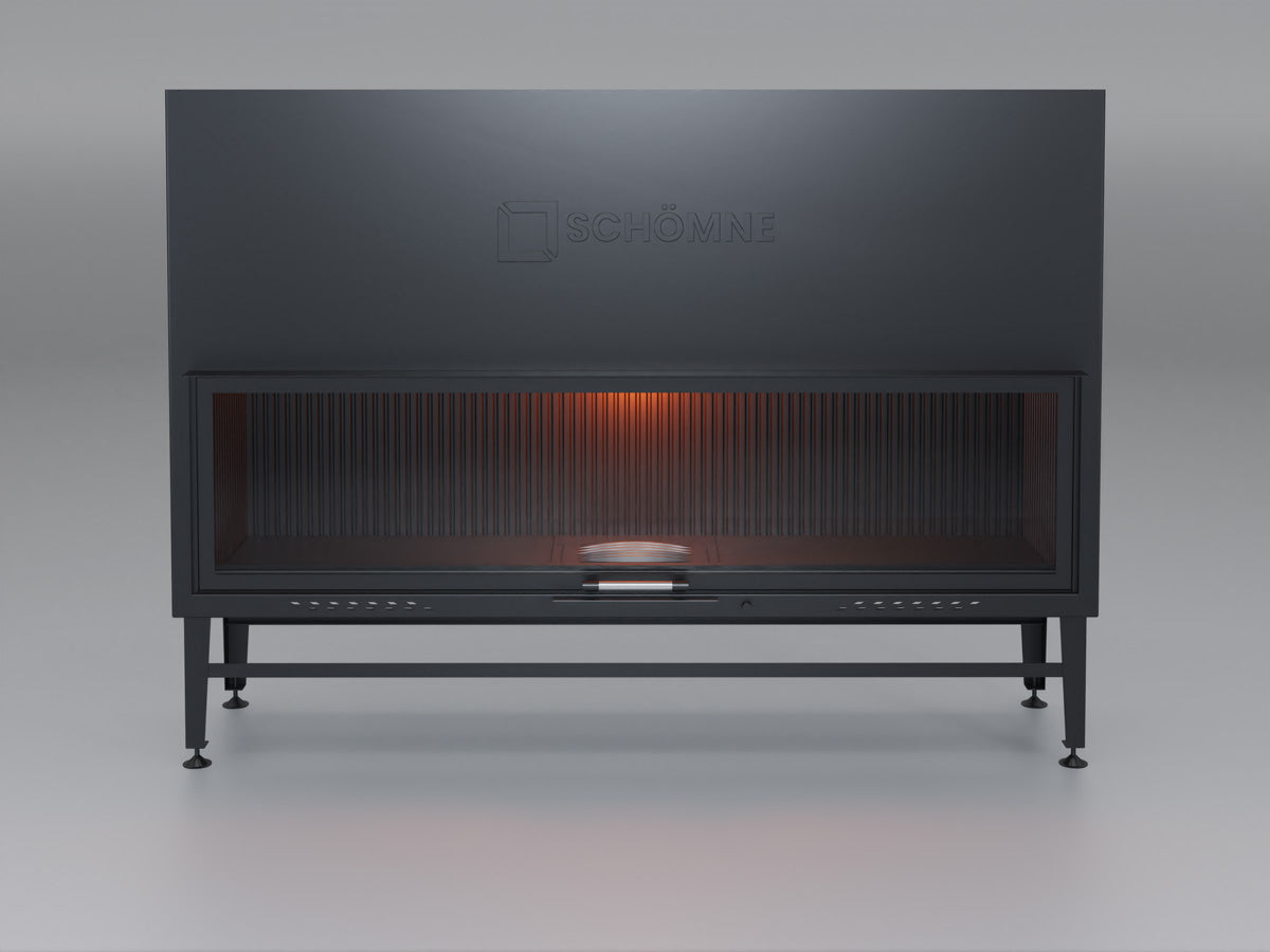 190 cm Flat Open Elevated Fireplace Chamber 