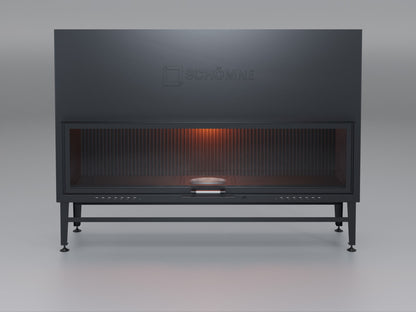 190 cm Flat Open Elevated Fireplace Chamber 