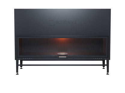 200 cm Flat Open Elevated Fireplace Chamber 